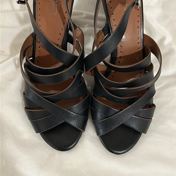 LOFT Multi-Strap Stacked Heel Sandal - Picture 2 of 5